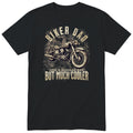Biker Dad Vintage Motorcycle T-Shirt - Black