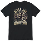 Biker Dad Vintage Motorcycle T-Shirt - Black