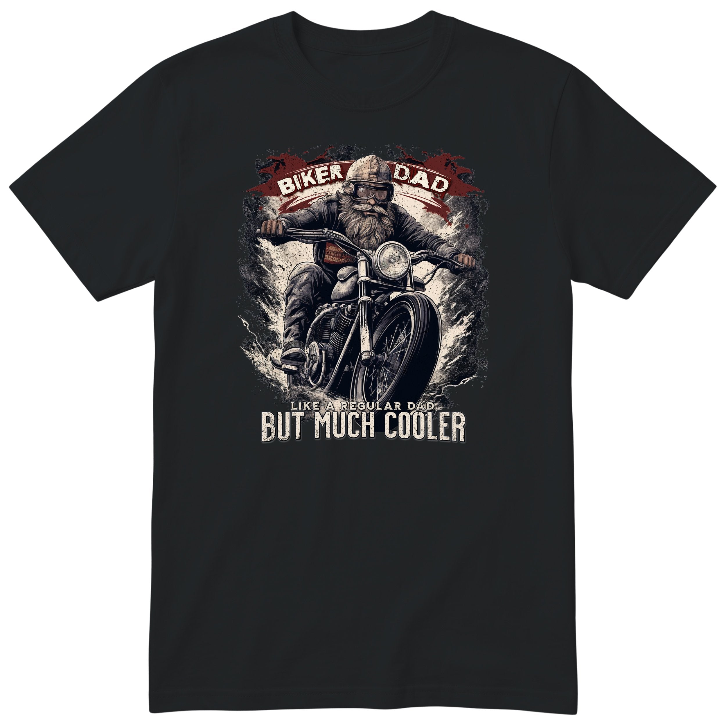 Biker Dad T-Shirt - Black