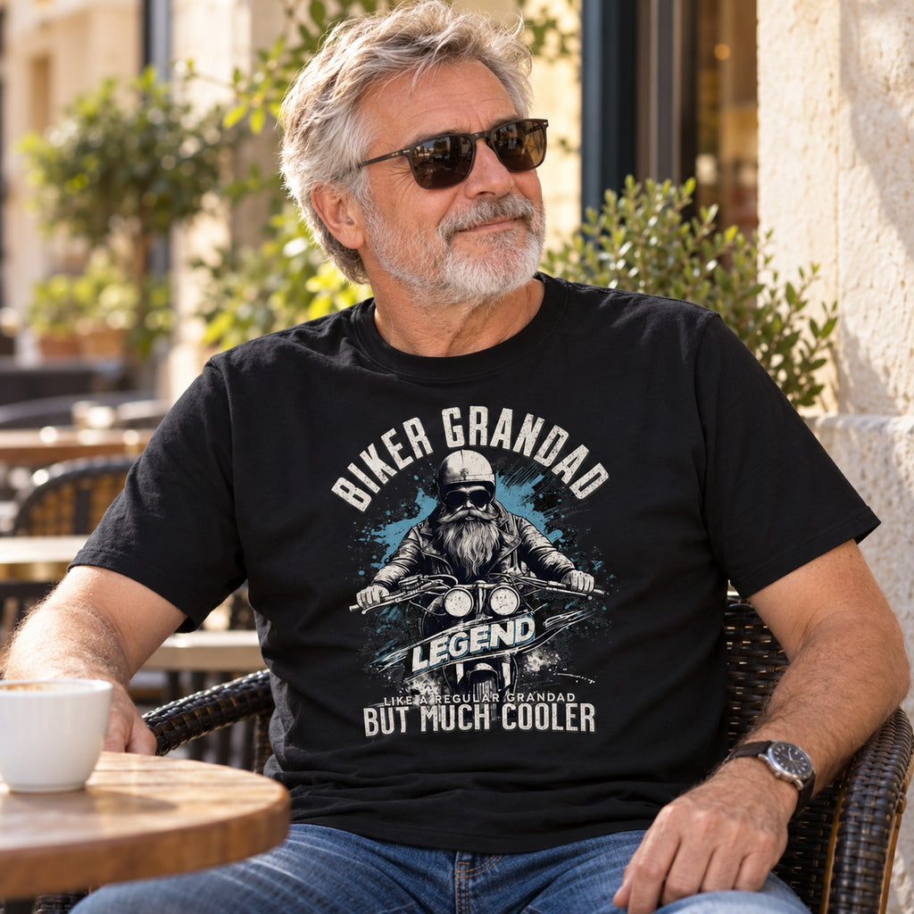 Biker Grandad Legend - Koszulka dla Dziadka Motocyklisty