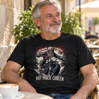 Biker Grandad - Czarna Koszulka dla Dziadka Motocyklisty