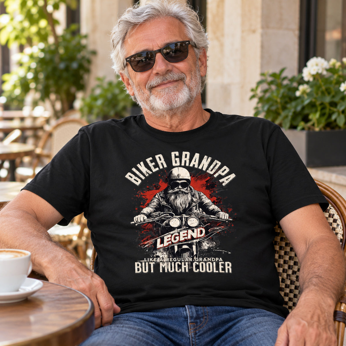 Biker Grandpa Legend - Prezent dla Nowego Dziadka Motocyklisty