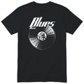 Black Blues Music Vinyl Records t-shirt - vinyl record print, gift for blues fans, GitGraf