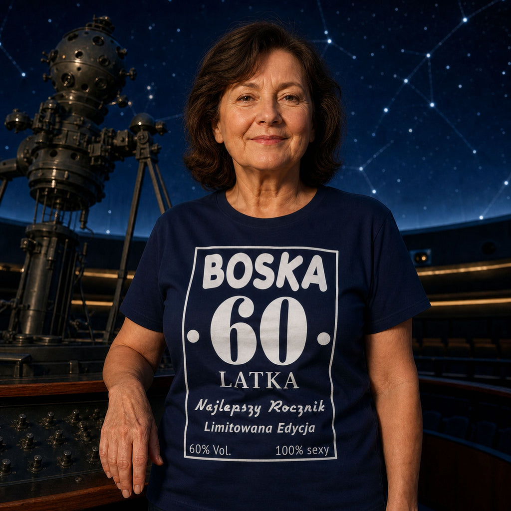 BOSKA 60 LATKA - Koszulka na 60 Urodziny dla Niej, Prezent