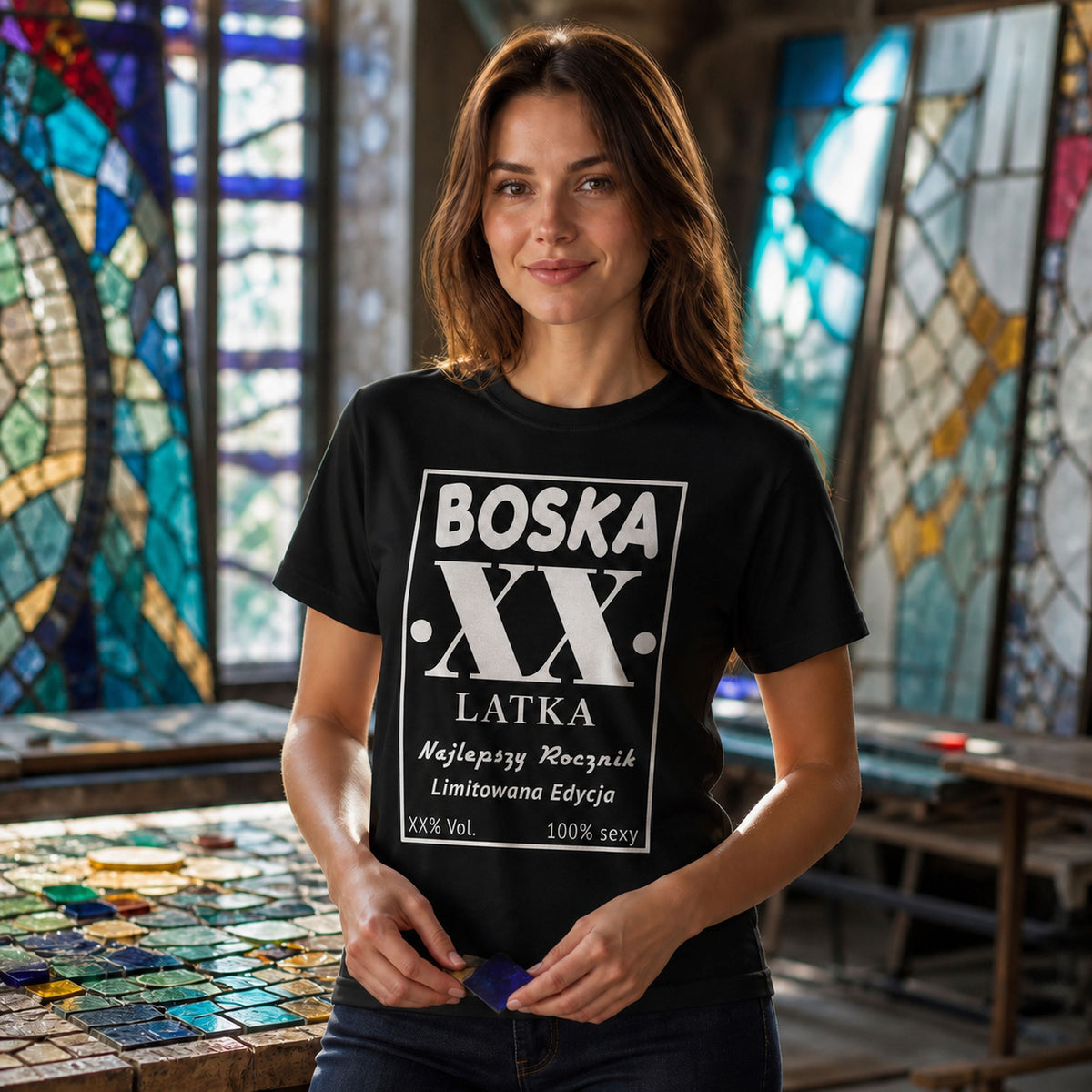 BOSKA LATKA - Personalizowana Koszulka Urodzinowa dla Niej