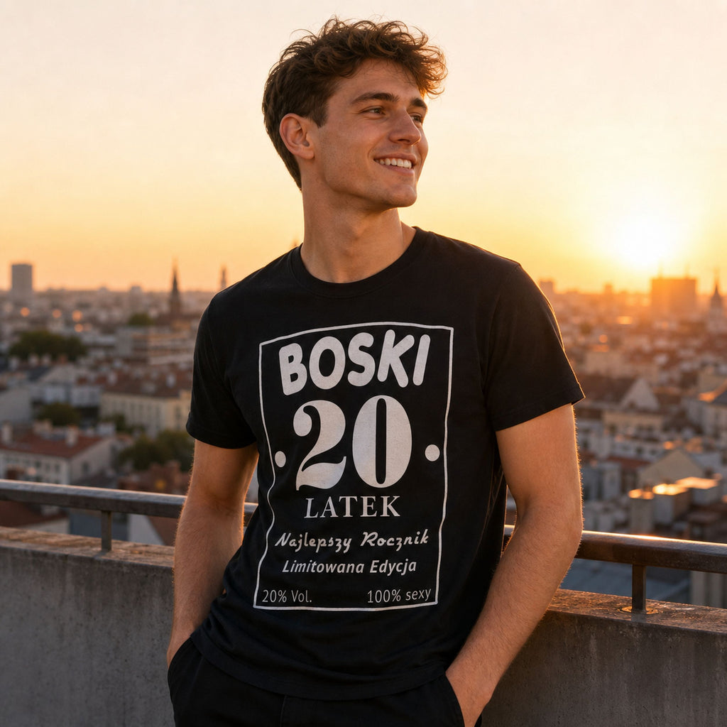 BOSKI 20 LATEK - Koszulka na 20 Urodziny dla Niego, Prezent