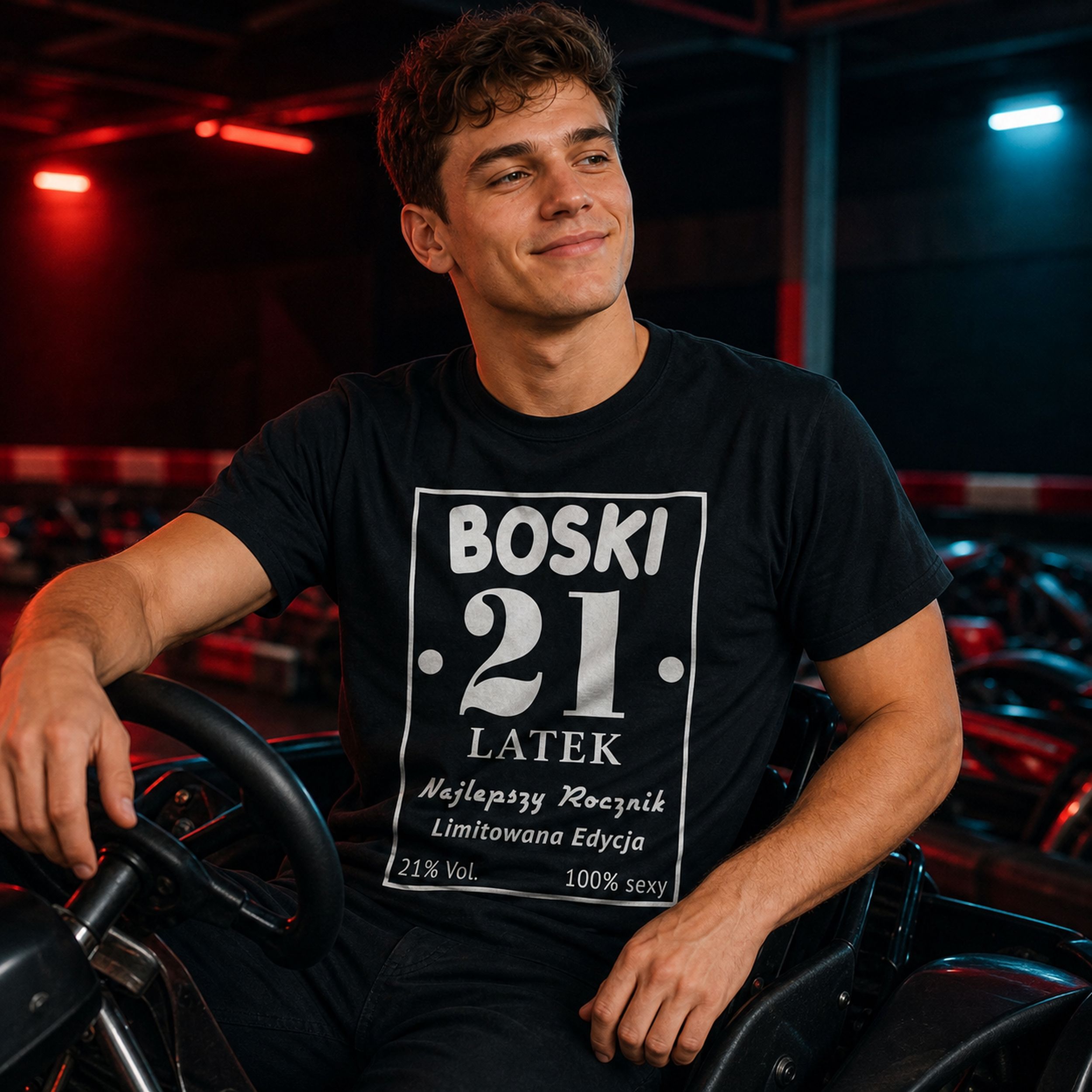 BOSKI 21 LATEK - Koszulka na 21 Urodziny dla Niego, Prezent