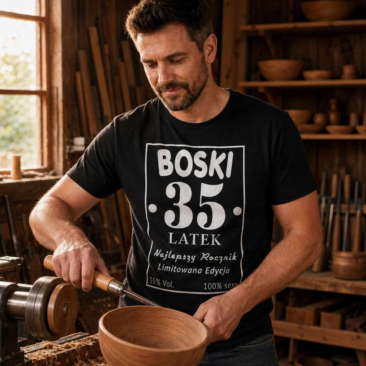 BOSKI 35 LATEK - Koszulka na 35 Urodziny dla Niego, Prezent