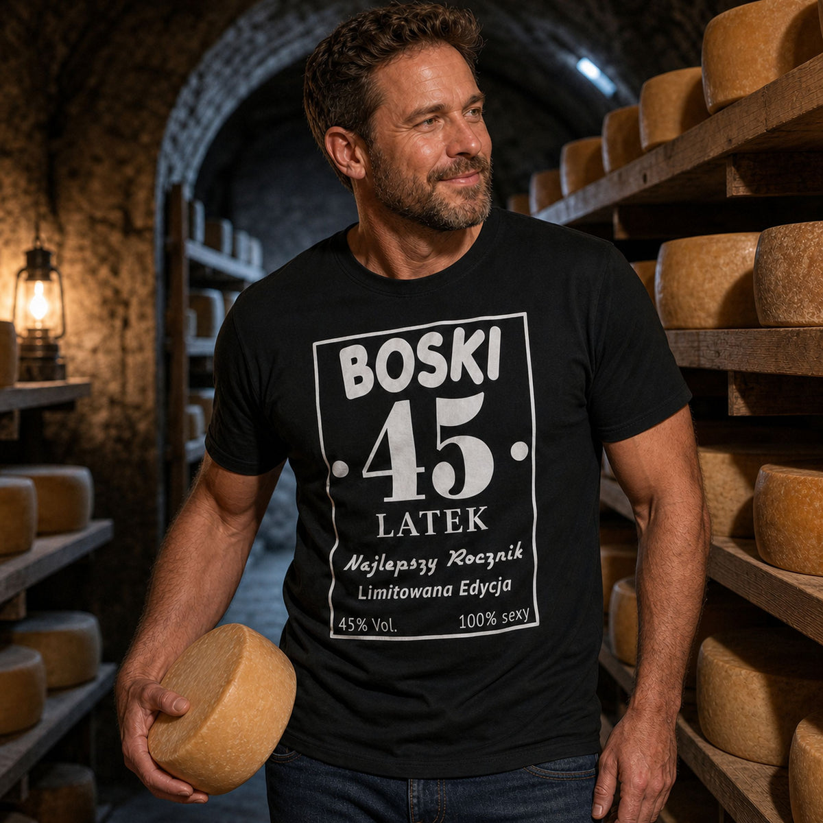 BOSKI 45 LATEK - Koszulka na 45 Urodziny dla Niego, Prezent
