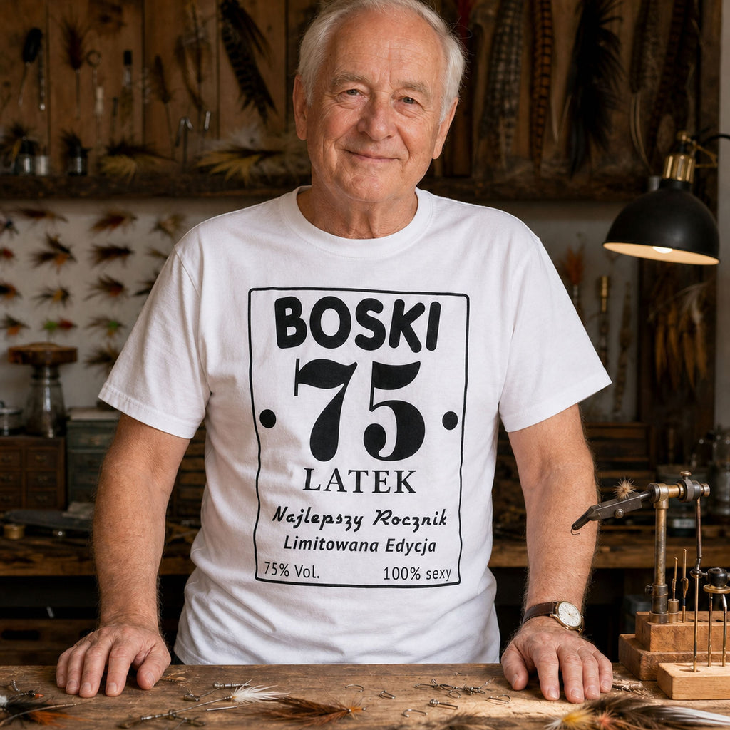 BOSKI 75 LATEK - Koszulka na 75 Urodziny dla Niego, Prezent