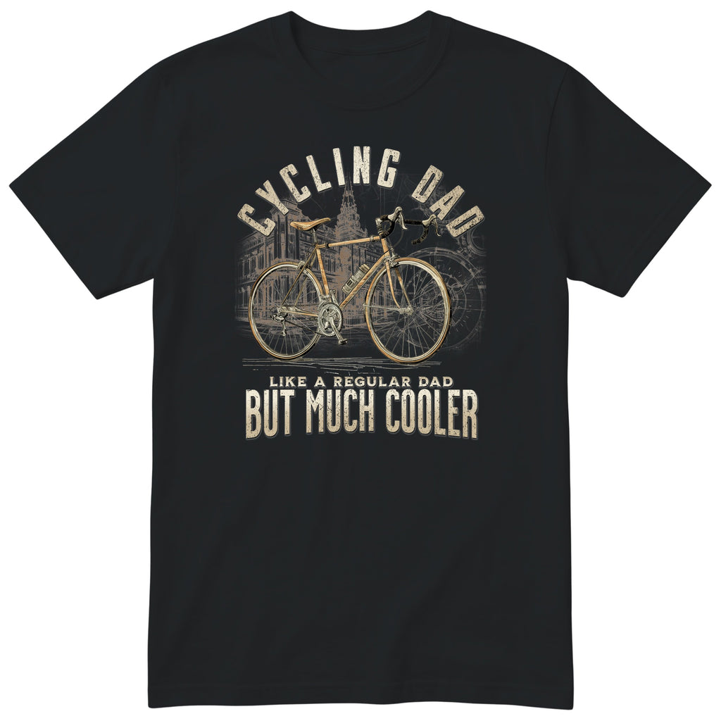 Cycling Dad Road Bike T-Shirt - Black