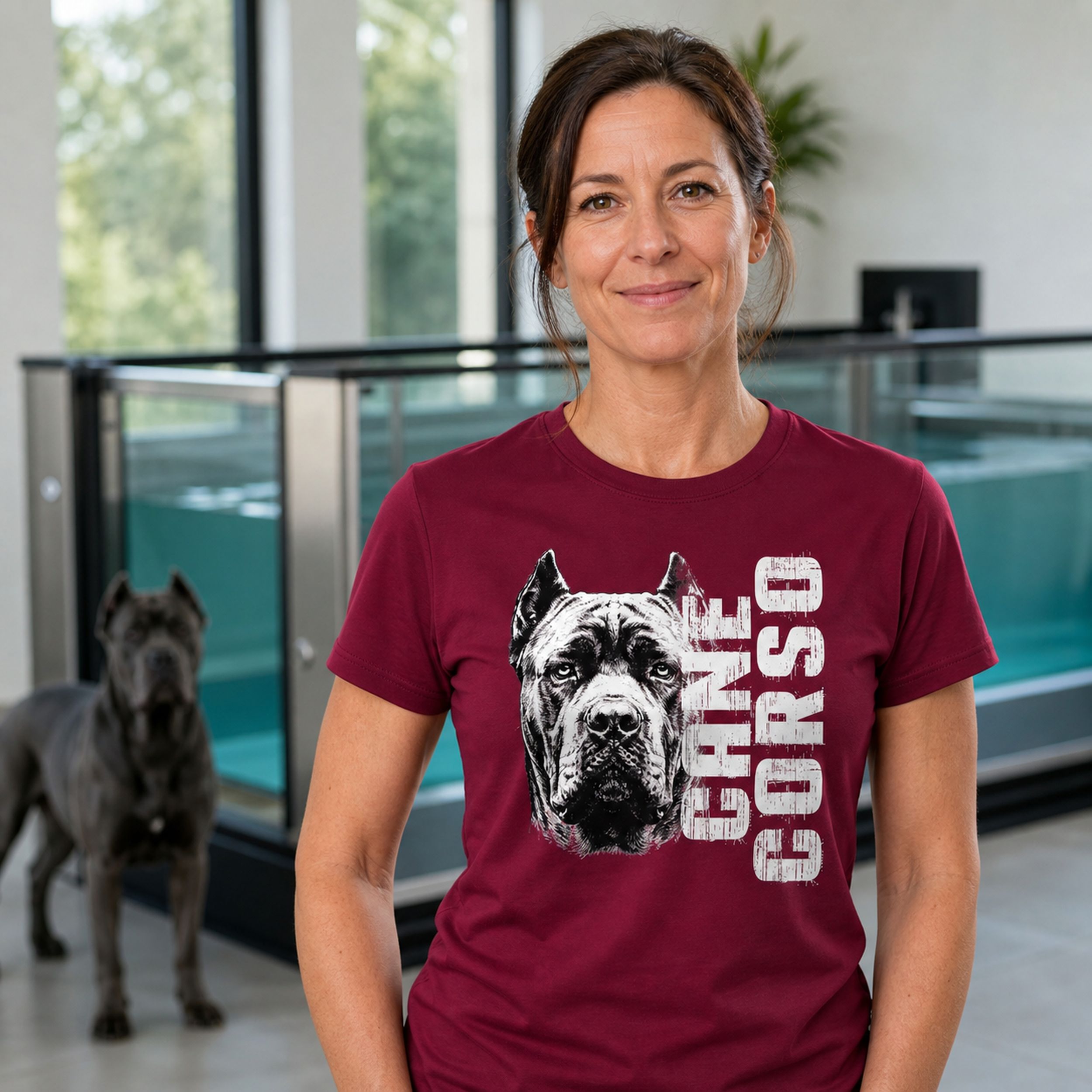 Koszulka z Psem - Cane Corso - kolorowy | Prezent dla Miłośnika Psów