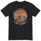 Black I'm Not Old I'm a Classic t-shirt - biker birthday gift for him with a vintage motorcycle
