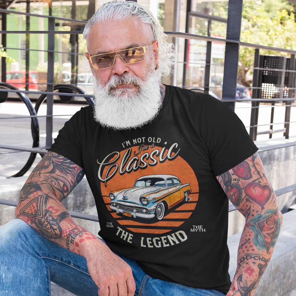 I'm Not Old I'm a Classic - Koszulka Urodzinowa z Klasycznym Autem