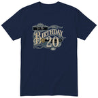 Its My Birthday 20 unisex vintage t-shirt Navy