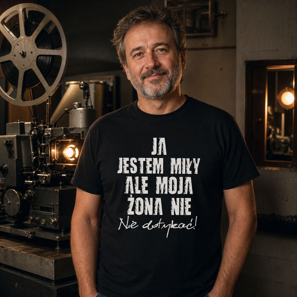 Ja Jestem Miły Ale Moja Żona Nie - Koszulka dla Męża