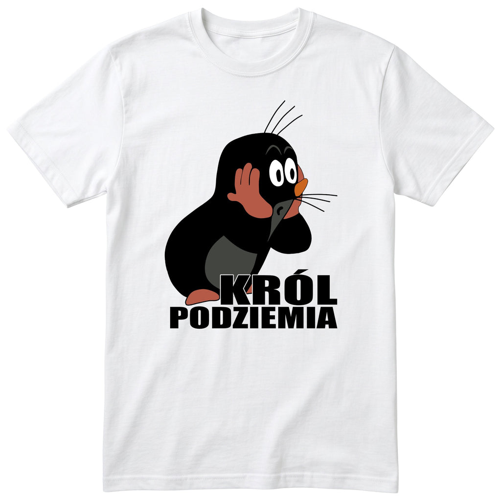 Krecik Krol Podziemia koszulka biala