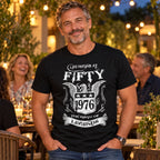 Life Begins At Fifty - Koszulka na 50 Urodziny dla Niego