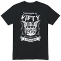 Black Life Begins At Fifty t-shirt - 50th birthday gift for him with an eagle crest