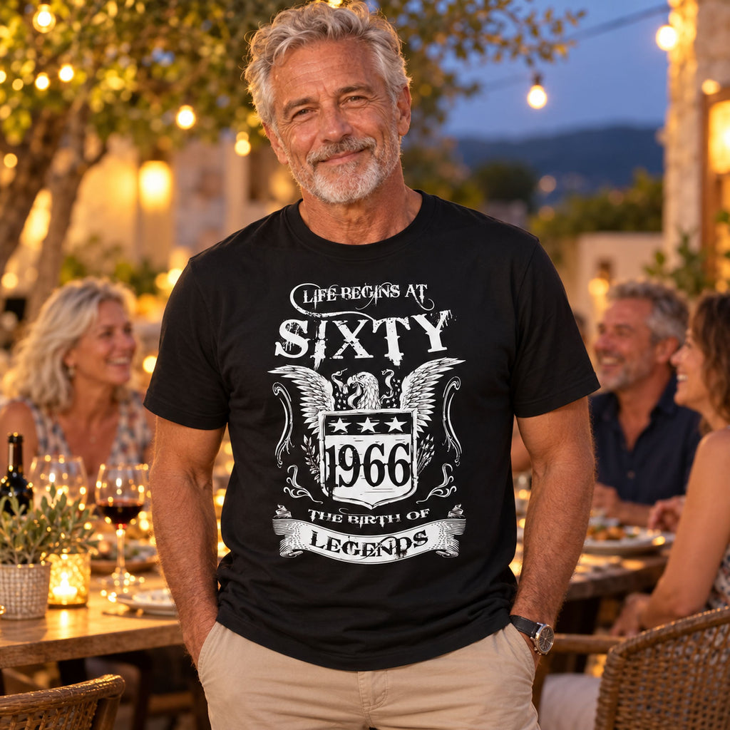 Life Begins At Sixty - Koszulka na 60 Urodziny dla Niego