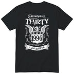 Black Life Begins At Thirty t-shirt - 30th birthday gift for him with an eagle crest