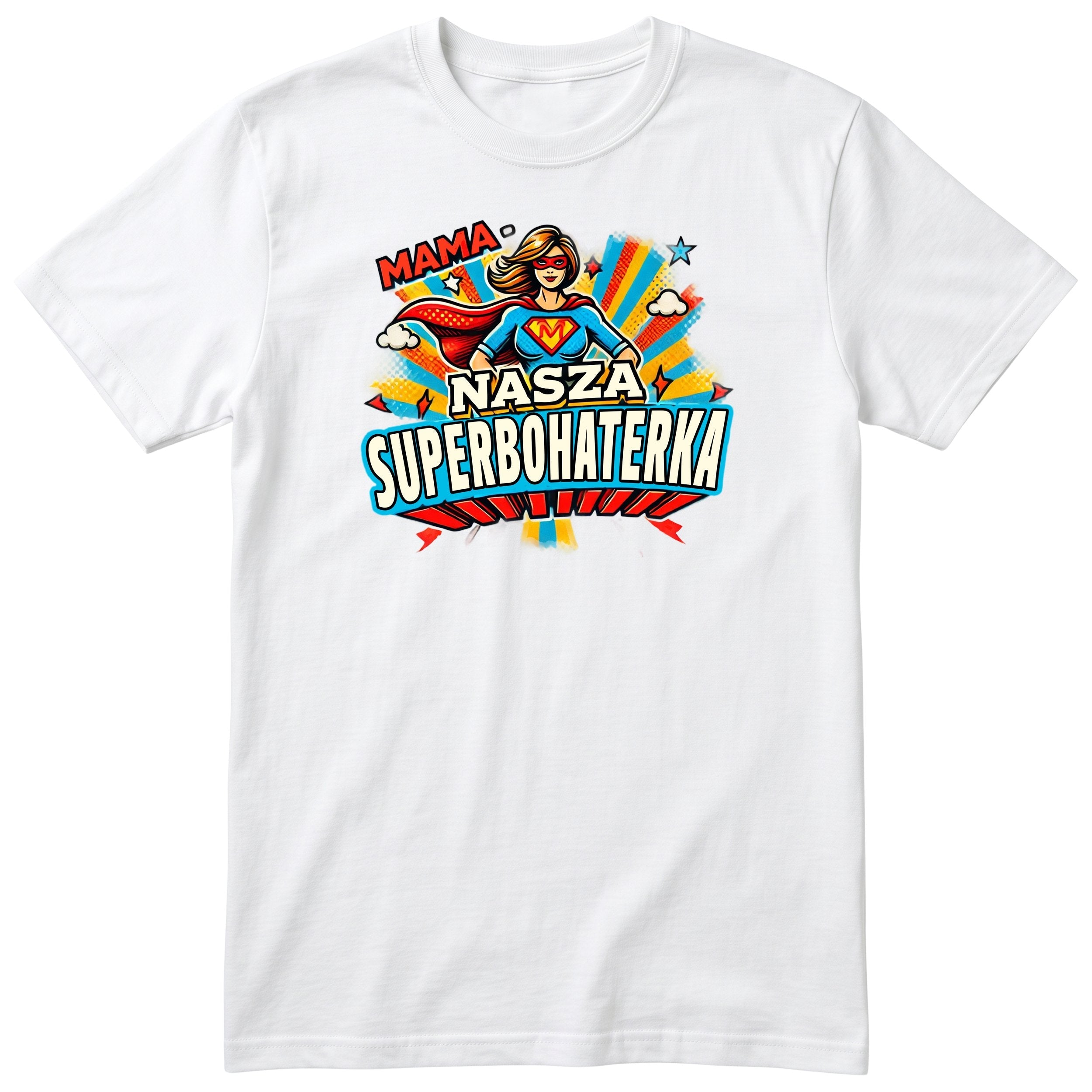 Koszulka biała - Mama Superbohaterka