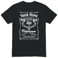 Legend Personalised Birthday T-Shirt for Him - Black