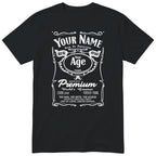 Legend Personalised Birthday T-Shirt for Him - Black