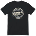 Live Fast Drive Hard garage tee black front