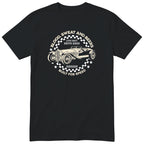 Live Fast Drive Hard garage tee black front