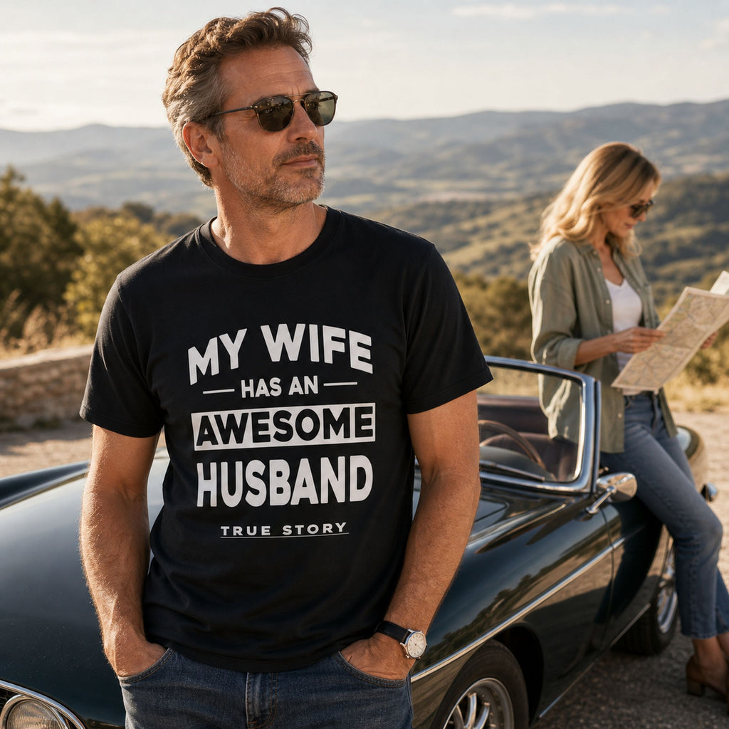 Koszulka dla Męża - My Wife Has An Awesome Husband | Od Żony
