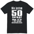 Nie Jestem 50 Latką koszulka czarna