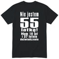 Nie Jestem 55 Latką koszulka czarna