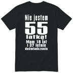 Nie Jestem 55 Latką koszulka czarna