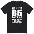 Nie Jestem 65 Latką koszulka czarna