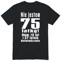 Nie Jestem 75 Latką koszulka czarna
