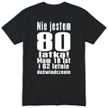 Nie Jestem 80 Latką koszulka czarna