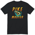 Pike Master Fishing T-Shirt - Funny Angler Gift Tee for Men - Black
