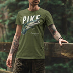 Pike Predator Hunter T-Shirt - Pike Fishing Gift for Him - lifestyle photo 1 of 3