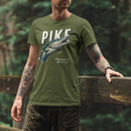 Pike Predator Whisperer T-Shirt - Pike Fishing Gift for Him - lifestyle photo 1 of 4