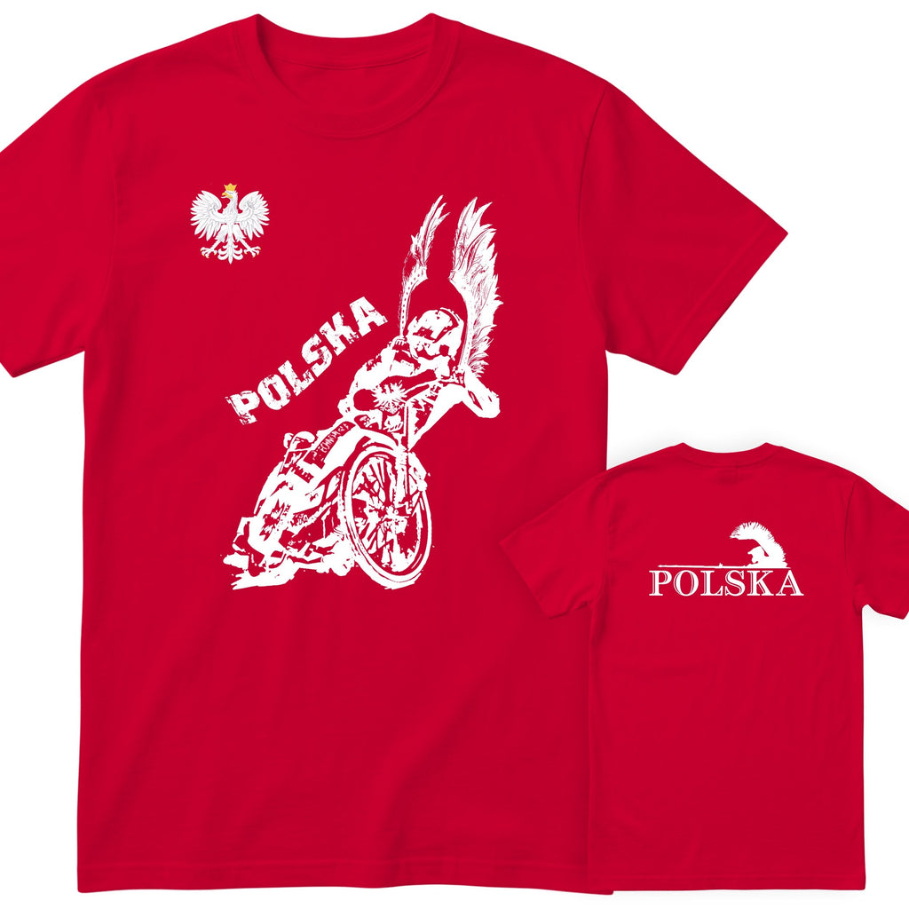 Czerwona koszulka POLSKA ZUZEL KOSZULKA NARODOWA - koszulka kibica