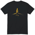 Pray T-Shirt | Gold Prayer Hands Faith Tee | Christian Gift - Black