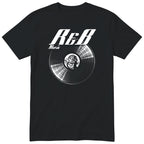 Black R&B Music Vinyl Records t-shirt - vinyl record print, gift for R&B fans, GitGraf