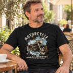 Motorcycle Road Lifestyle Freedom - Koszulka Motocyklowa