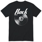 Black Rock Music Vinyl Records t-shirt - vinyl record print, gift for rock fans, GitGraf