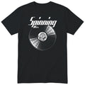Black Spinning Wax Vinyl Records t-shirt - vinyl record print, gift for vinyl DJs, GitGraf