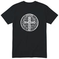 Saint Benedict Medal T-Shirt - Catholic Faith Gift - Black