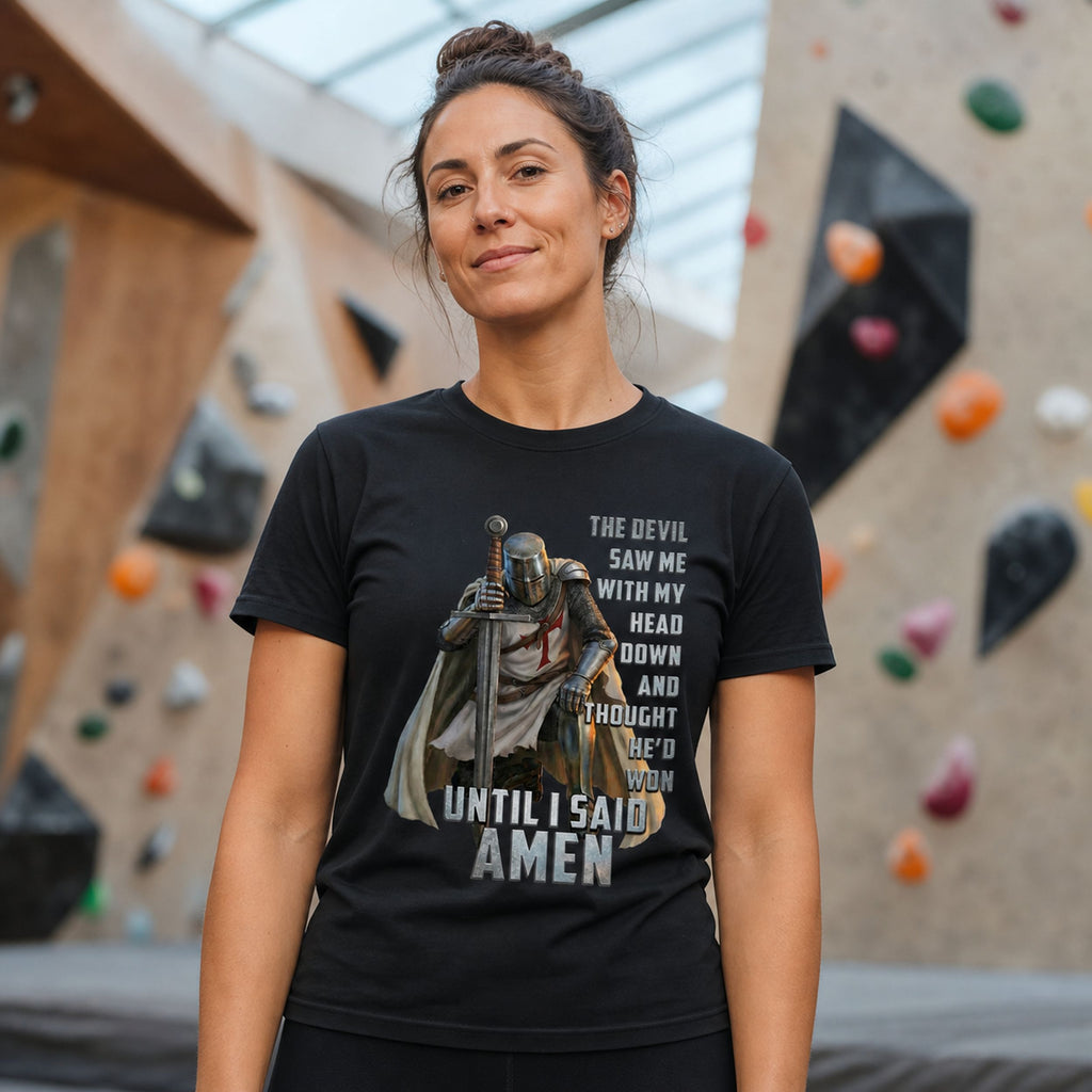 Templar Said Amen T-Shirt - Christian Faith Warrior Tee
