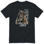 Black Templar Said Amen t-shirt - Christian faith knight print, GitGraf