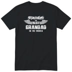 Black The Best Grandad In The World wings t-shirt - the man, the myth, the legend, gift for grandad